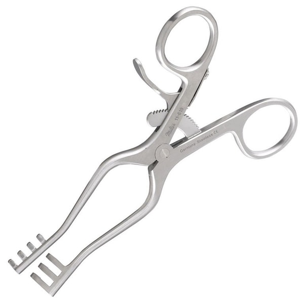 Vantage Weitlaner Retractor, 5.5in, with 3x4 Blunt Teeth